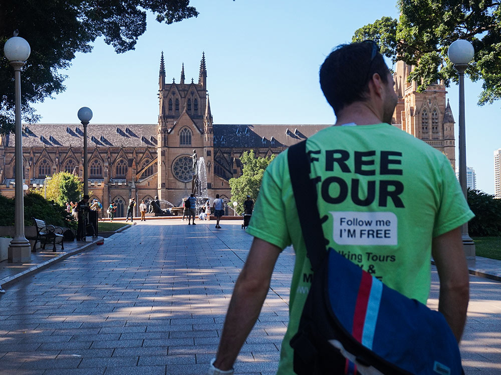 Quer fazer um passeio guiado pelos locais em Sydney? Então leia esse post e conheça tudo sobre o Walking Tour Grátis em Sydney!