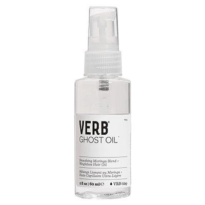 Como o nome indica, o Verb Ghost Oil tem uma fórmula super leve, que você mal sente no cabelo, mas que deixa seus fios com mais brilho e no lugar!